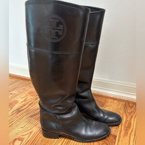 Tory Burch Black Jackson Riding Boots